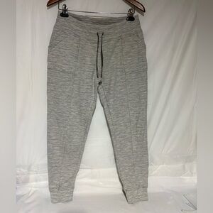 PrAna Heather Gray Knit Sweatshirt Detail